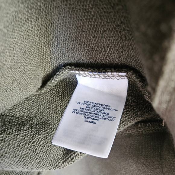 Lands' End Serious Sweats Crewneck Long Sleeve Sweatshirt Tunic Sz LT Tall Olive - Picture 6 of 6